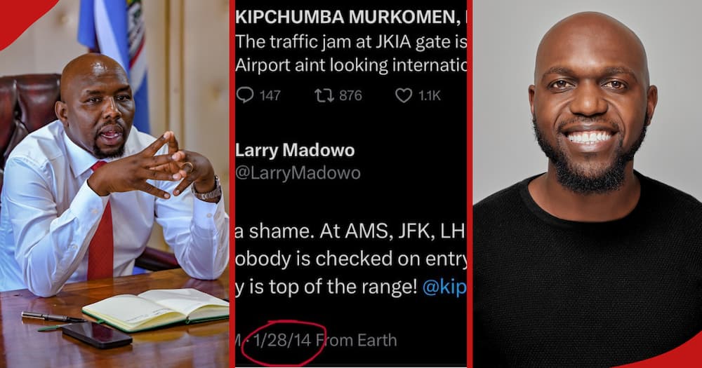 Larry Madowo 'Amvua Nguo' Kipchumba Murkomen Aanika Stakabadhi za Waziri Huyo Akiteta Kuhusu JKIA