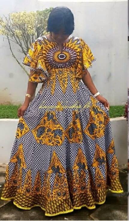 20 trending kitenge long dresses designs for fashionable ladies - Tuko ...