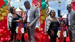 Celestine Ndinda, Njugush Pamper Son Tugi with Love after Graduating with 'Honours' to Grade 1
