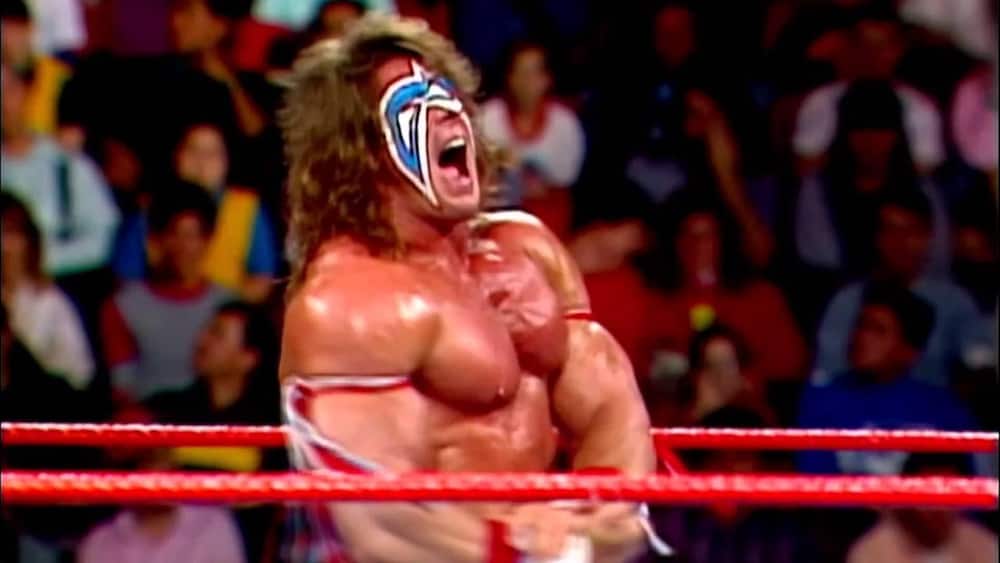 The Ultimate Warrior during a wrestling match