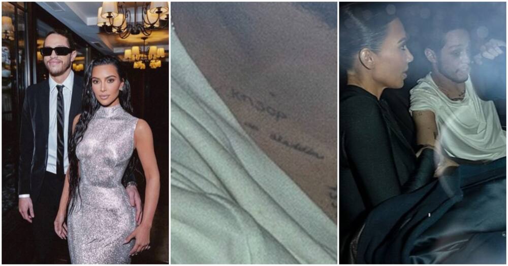 Kim Kardashian's Lover Pete Davidson Tattoo.