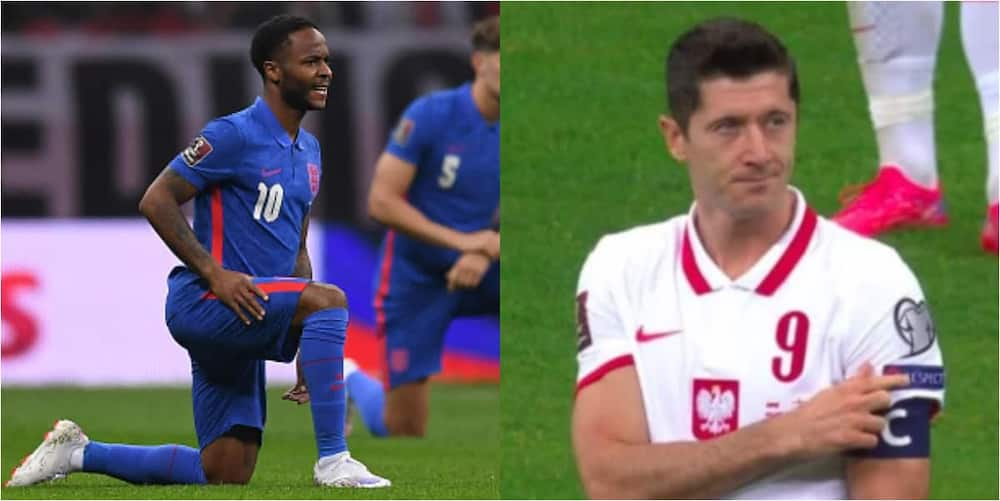 What Lewandowski Did When Polish Fans Booed England For Taking A Knee Before World Cup Qualifier