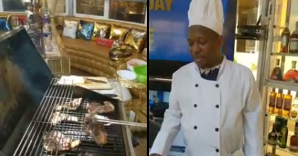 Former Nairobi governor mike Sonko donned the kitchen gear to prepare food for his people.