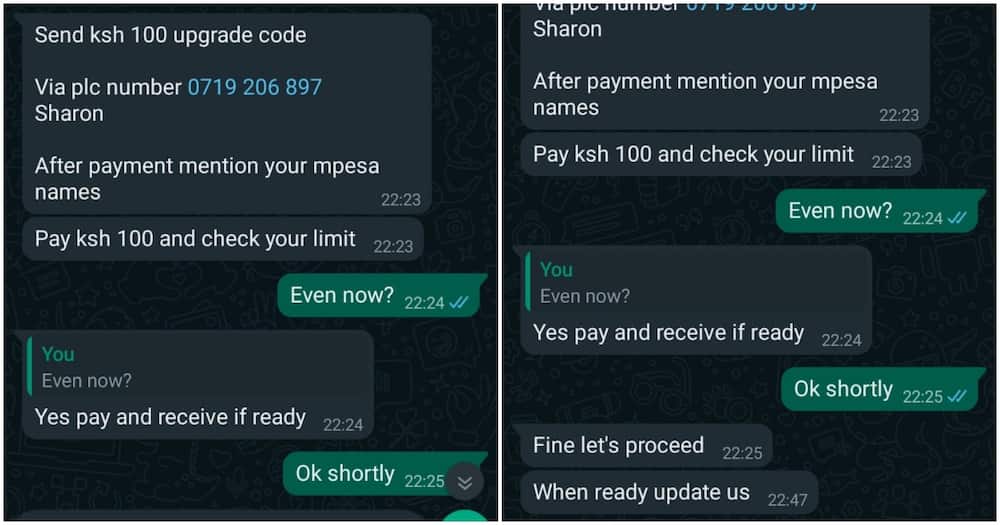 The fraudster said the limit increases once you send the money.