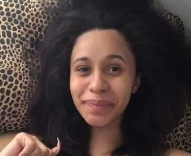 Cardi B without makeup