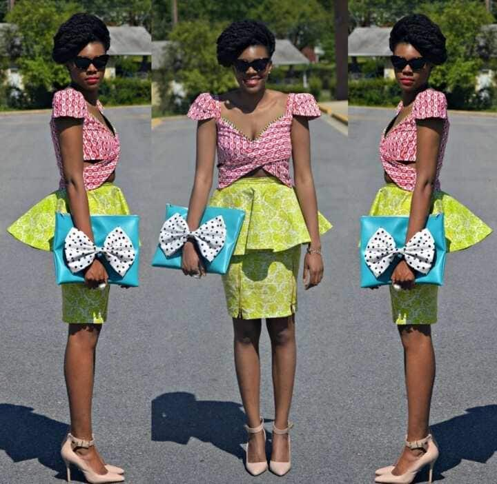 Latest Ankara short skirt and blouse for a trendy look