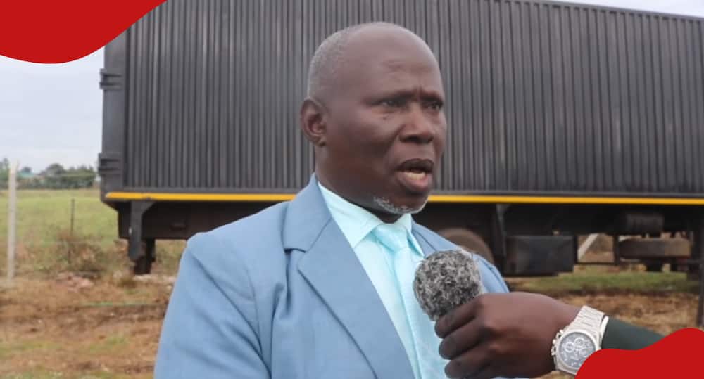 Pastor Raphael Obego during an interview.