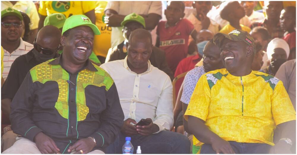 Deputy President William Ruto and ANC leader Musalia Mudavadi. Photo: William Ruto.