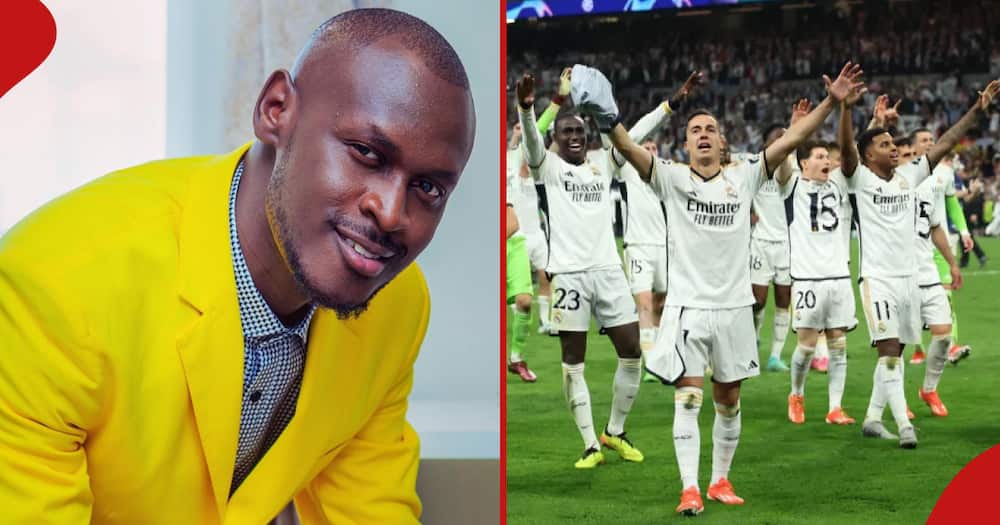 King Kaka banks KSh 1.2m on Real Madrid's victory. Real Madrid players celebrate victory.