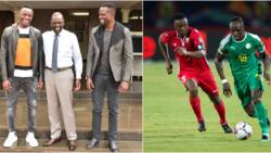 Tottenham Hotspur midfielder Victor Wanyama and brother Mariga meet DP Ruto