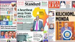 Kenya Newspapers Review: Robert Monda's Impeachment Leaves Sylvanus Osoro, allies Ashamed