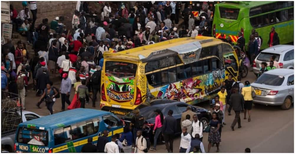 The busy streets of Nairobi