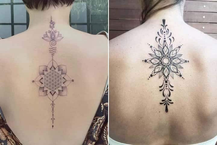 Spine tattoos for women