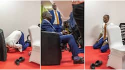 Hussein Mohamed: Photos of State House Spokesperson Deep in Prayer after William Ruto's Election Win Emerges