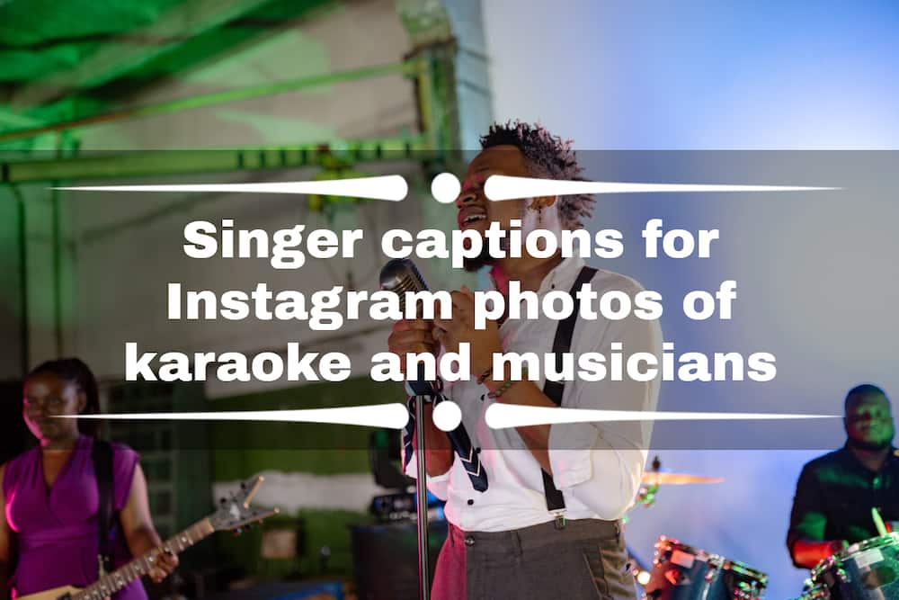 Singer captions for Instagram
