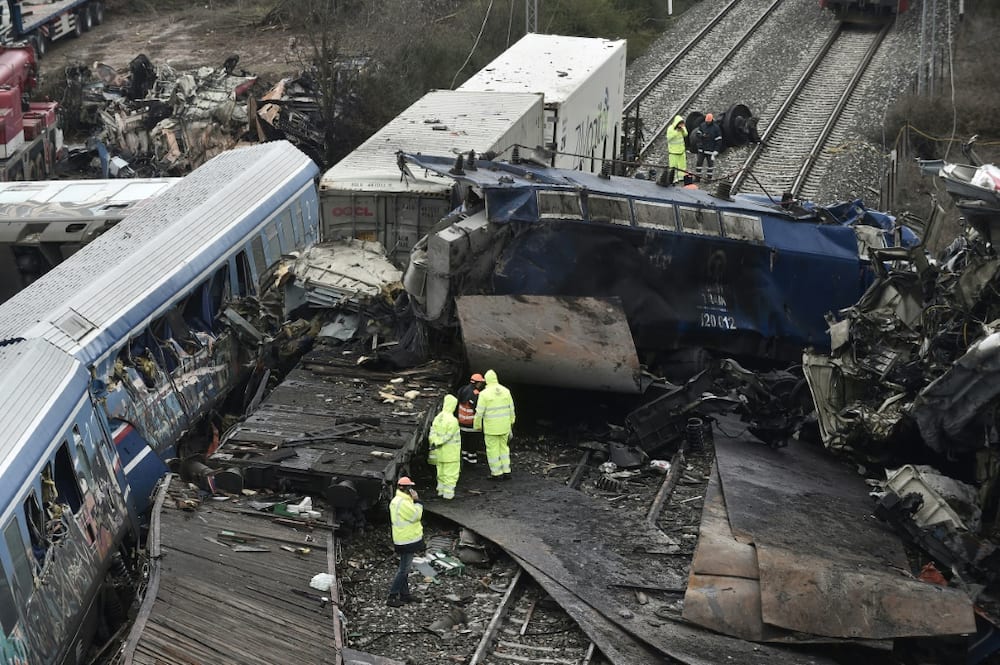 A total of 57 people died after two trains collided on the same line in central Greece on February 28
