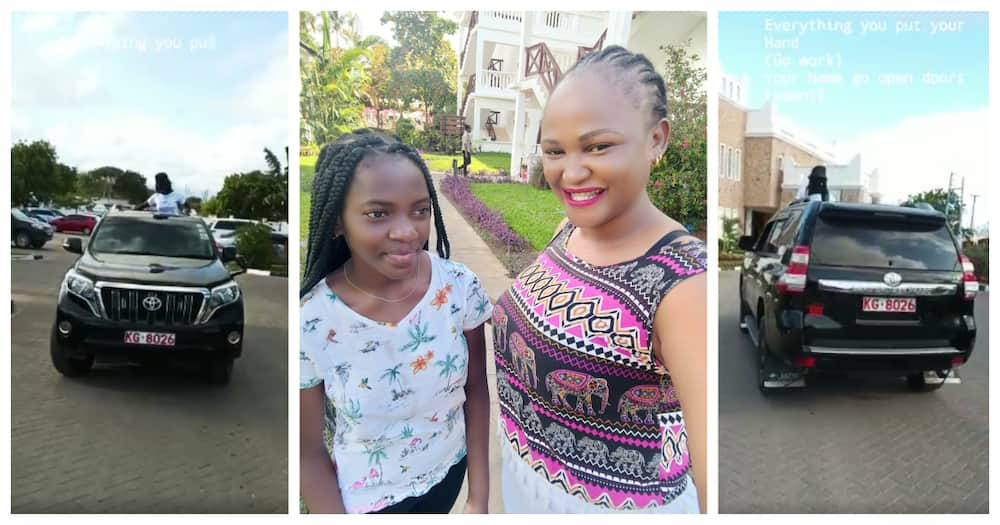 Dolla Kabarry: Singer Fulfills Promise of Car He Made to Daughter Sheryl if  She Passed KCPE 