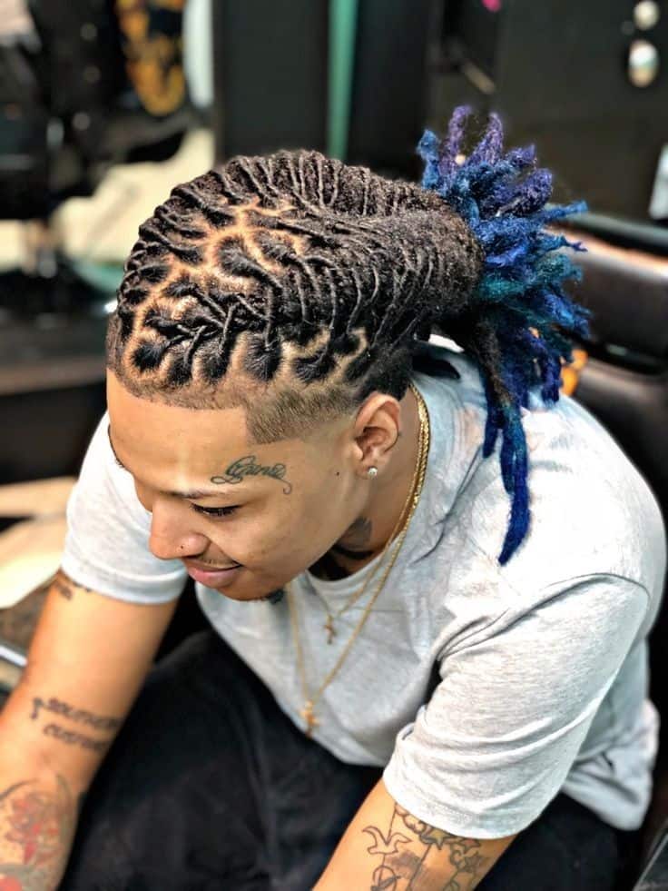 20 Stylish Temp Fade Hairstyles to Pull Off in 2024 | Temp fade haircut,  Dread hairstyles for men, Dreadlock hairstyles for men