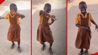 Primary School Girl Jumps on Egwu Dance Challenge, Impresses Netizens with Stellar Moves
