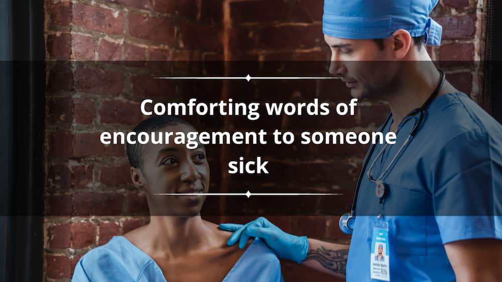 what to say when someone is sick
