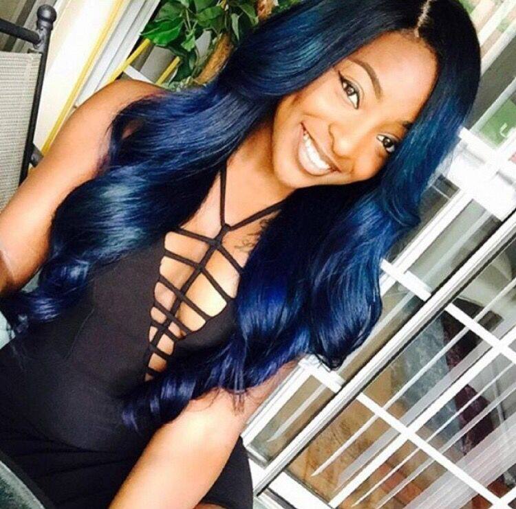 15 Stunning Navy Blue Black Hair Color Ideas For A Chic Look  Layla Hair   Shine your beauty