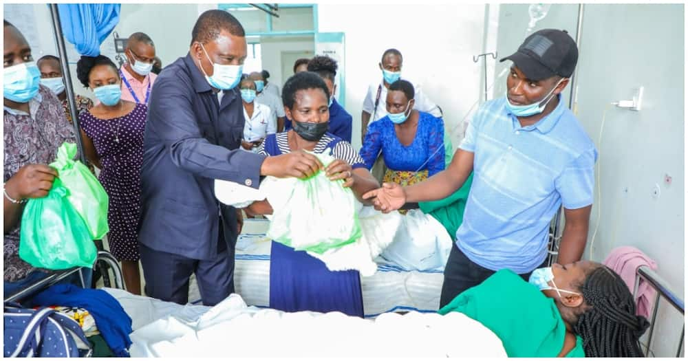 Speaker Justin Muturi marked International Women's Day at Mama Lucy Hospital.