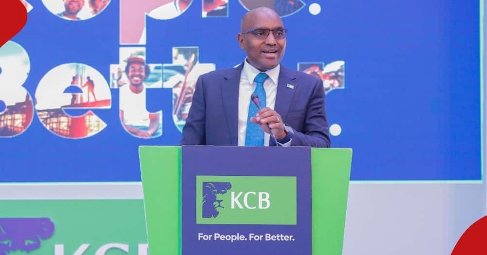 KCB Group CEO Paul Russo speaks on May 23.