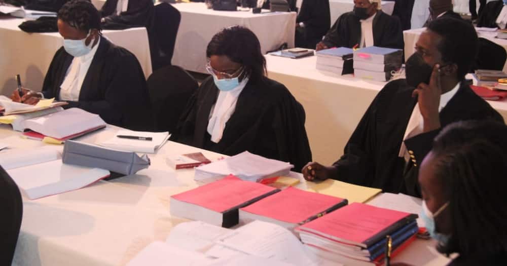 Judges and lawyers in the Court of Appeal. Photo: The Judiciary Kenya.