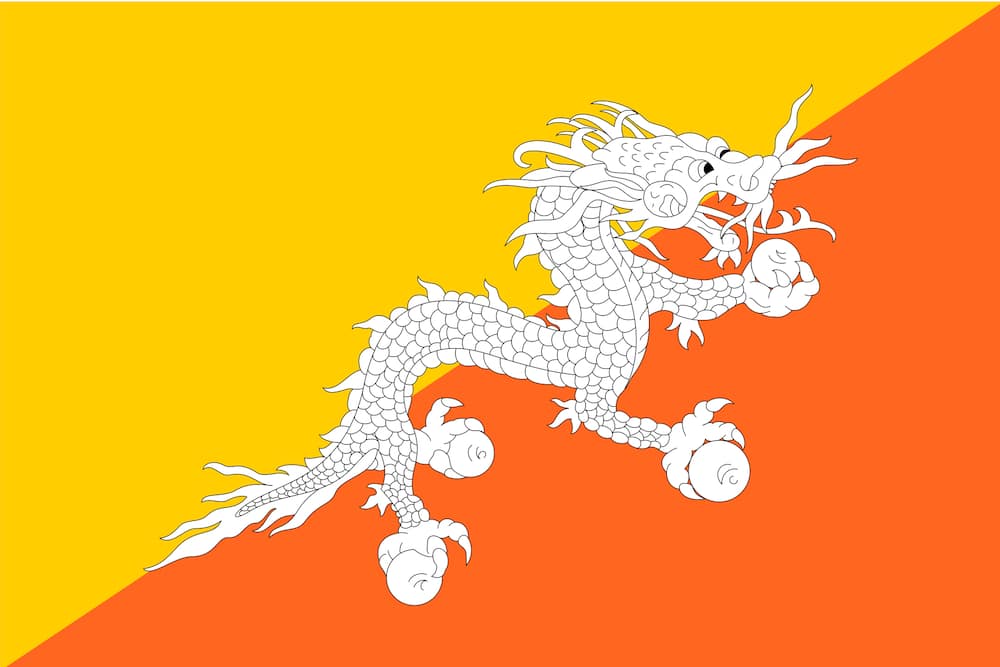 Countries with a dragon on their flag