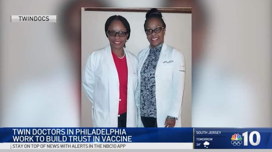 Meet twin doctors encouraging people to get COVID-19 vaccine