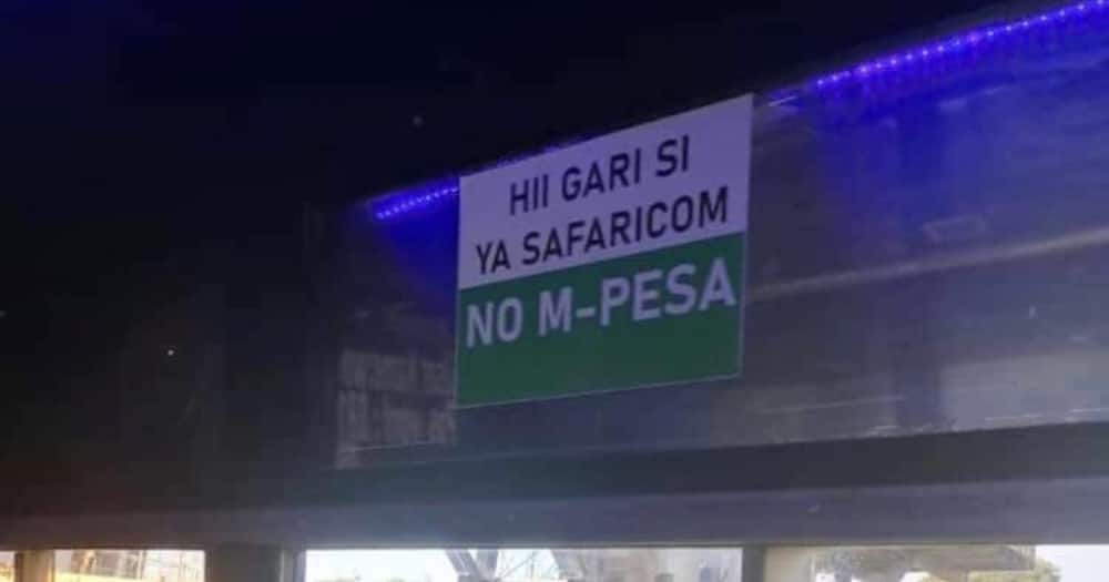 Some PSVs do not accept M-Pesa transactions. Photo: Nairobitrafficupdates.