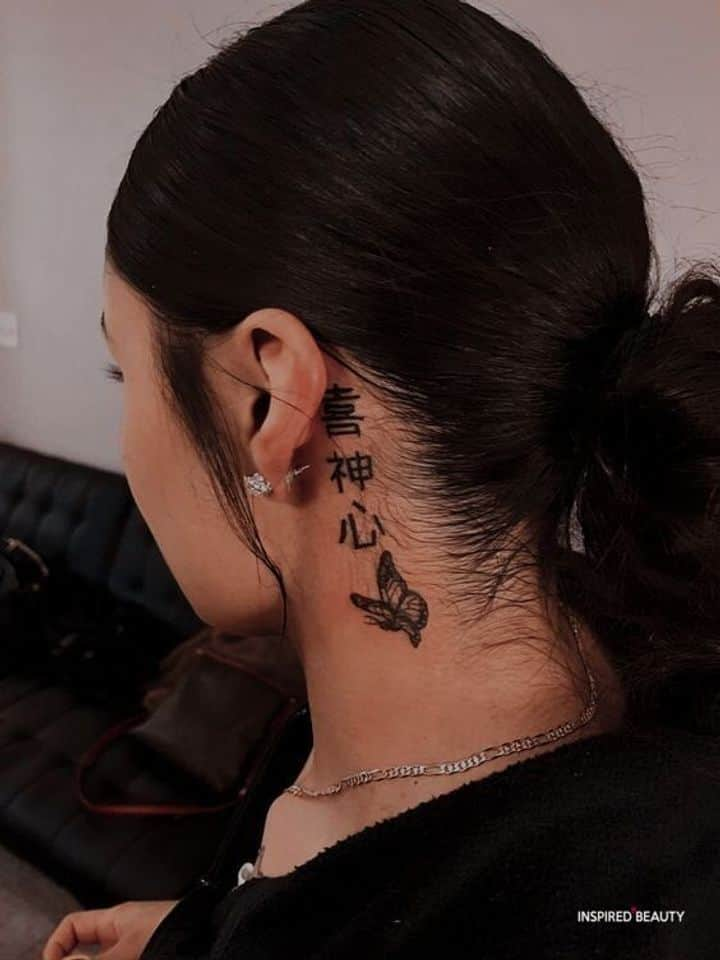 ink neck tattoo neck tattoo and woman image inspiration on  Designspiration