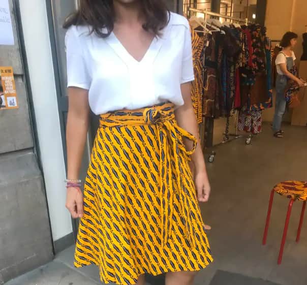 Latest Ankara short skirt and blouse