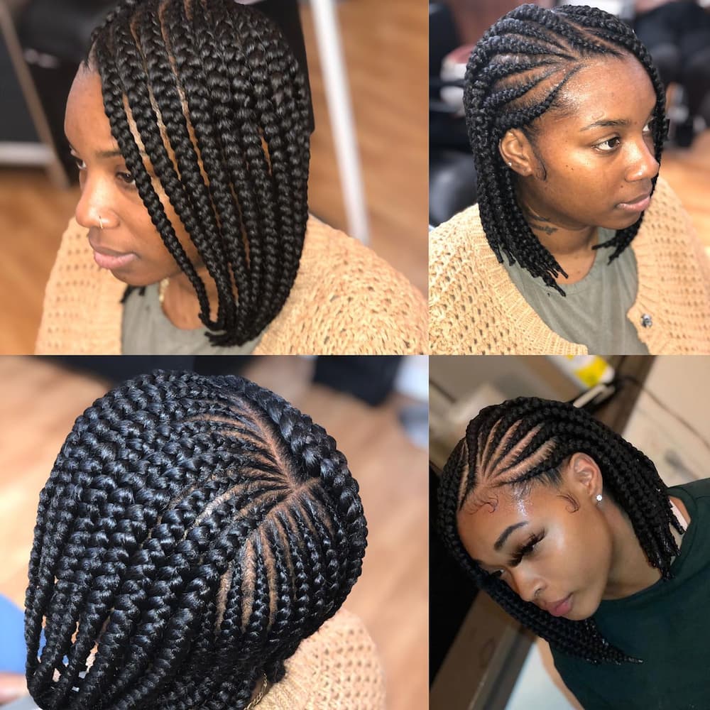 different cornrow styles