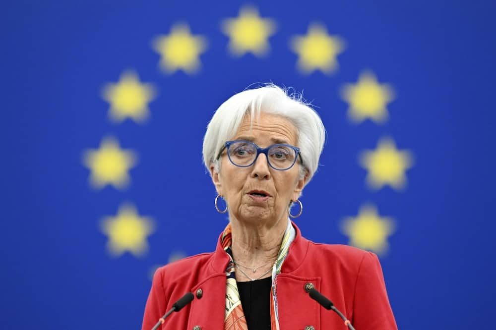 ECB chief Christine Lagarde has said the bank's determination to return inflation to its two-percent target 'should not be doubted'