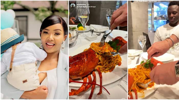 Serah Teshna, Victor Wanyama Sample Sumptuous Sea Food During Romantic Dinner in Canada