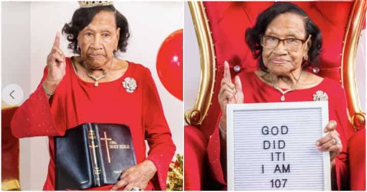 Photos as Black woman marks 107th birthday.