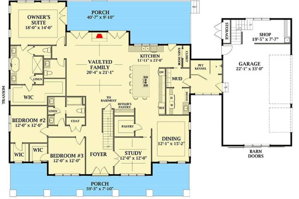 5 bedroom ranch style house plans