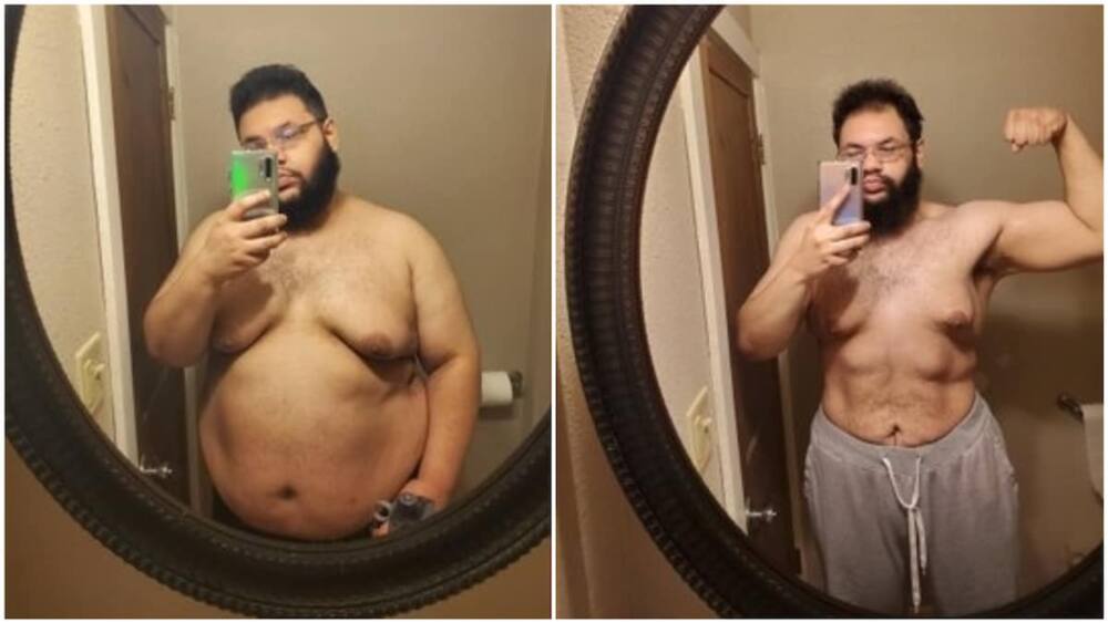 Man shares weight loss journey, inspires people with his success