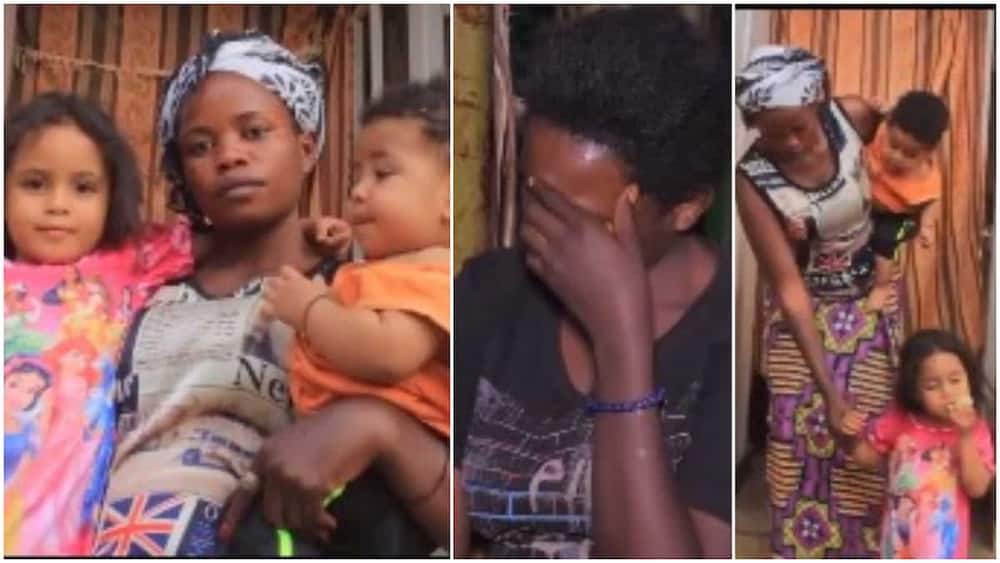 My two white husbands abandon me with kids - Woman shares hearbreaking story in trending video