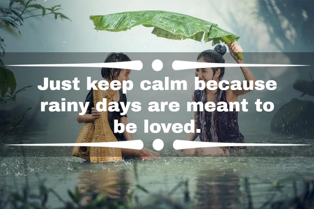 romantic rainy weather quotes