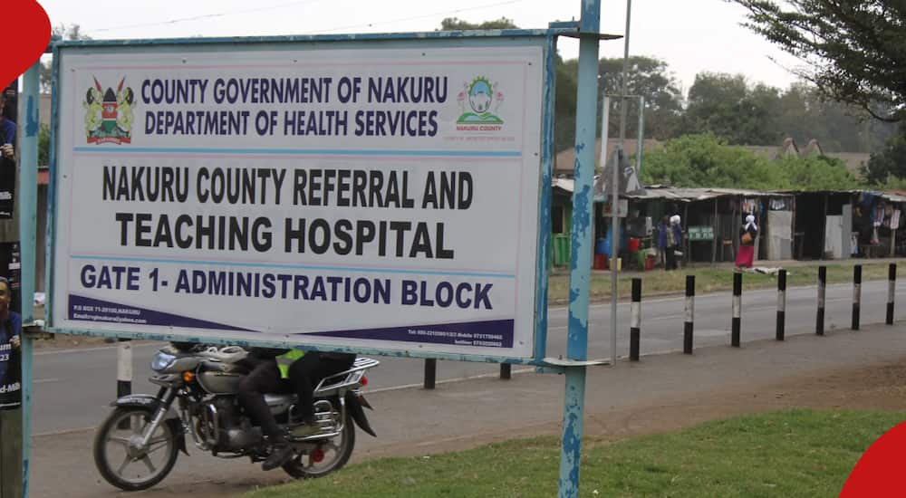 The survivors of the Salgaa road crash were rushed to the Nakuru county hospital.