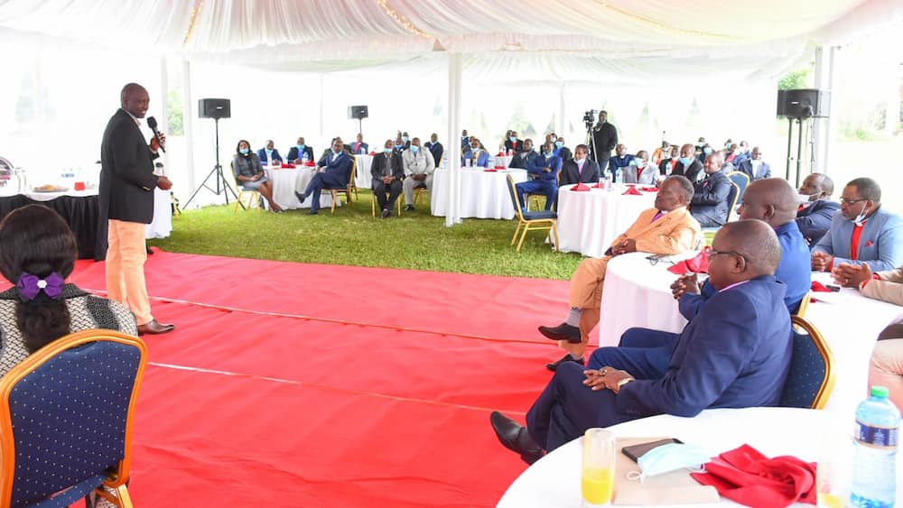 William Ruto holds morning prayers with religious leaders after reopening of churches