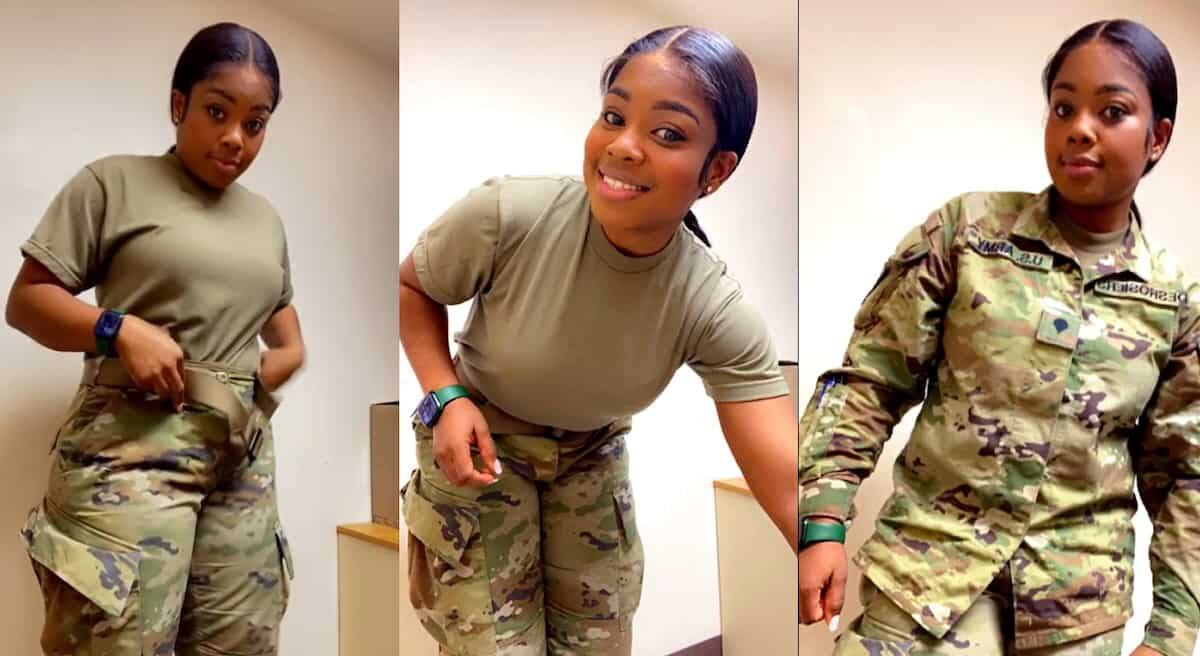 "The Woman I Love": Female Soldier Endowed With Beauty Dresses Up For ...