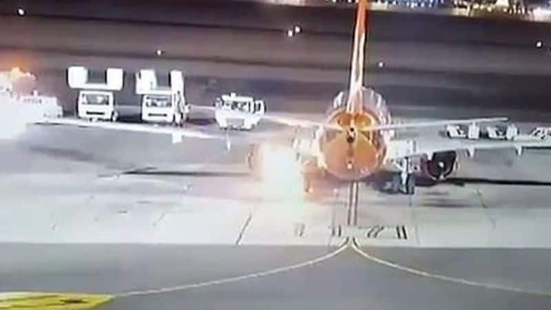 Passenger plane bursts into flames minutes after landing in Egypt