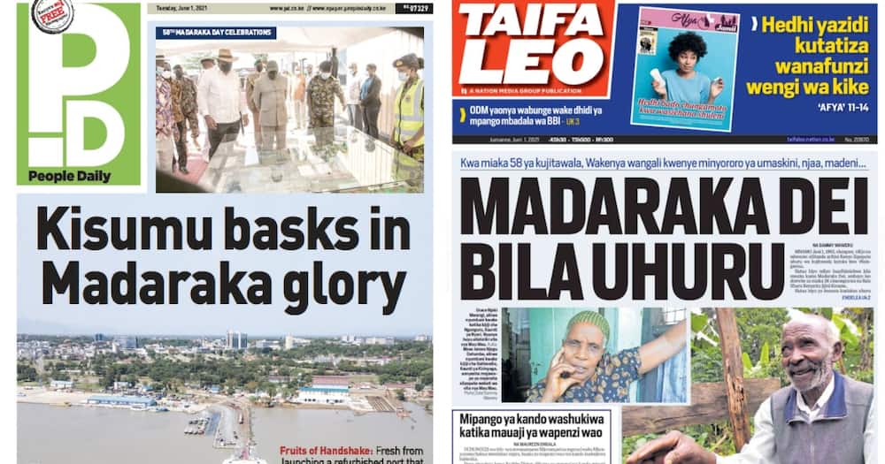 Newspapers Review: Uhuru, Odinga Big Day in Kisumu City