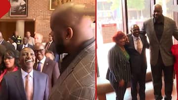 Williams Ruto Stunned after Meeting NBA Legend Shaquille O'Neal in US