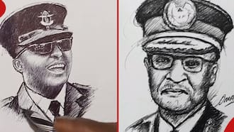 Pencil Artist Who Drew Late Francis Ogolla Says It Was to Show Respect to KDF Soldiers