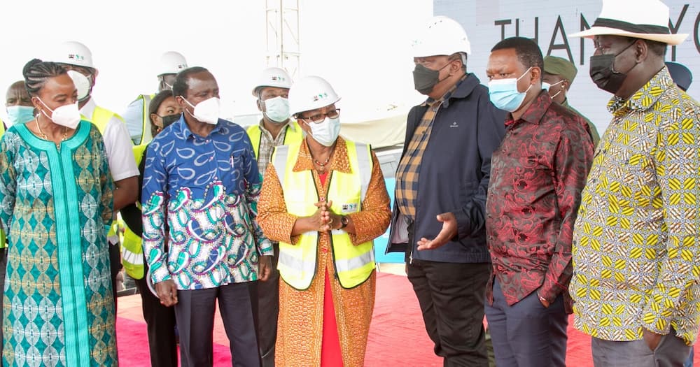 Kalonzo Musyoka (second left)said he won't endorse Raila for the presidency again.