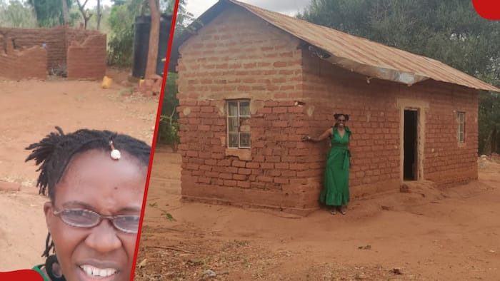 Kenyan Woman Living Abroad Shows Off Humble 2-Roomed Village House: "Proud Home Owner"